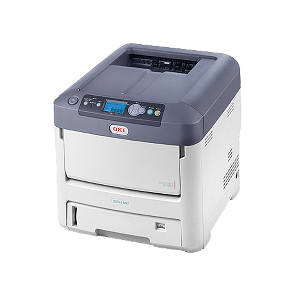 OKI Pro7411WT Digital Color Printer - White Toner